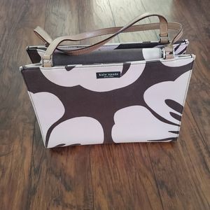 Kate Spade New York Pink and Brown Floral Bag Tote